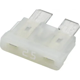 Fuse Standard blade 12V 25A Length 18.8mm white Pack 10x   8JS711683122 Hella
