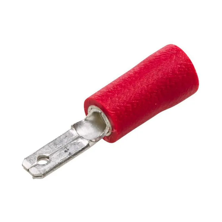 Terminal blade male, red, 0.5-1mm² 2.8x0.8mm, blister (100x),   8KW744699003 Hella