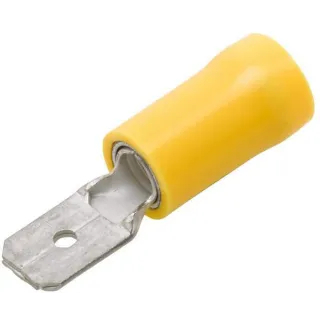 Terminal blade male, yellow, 4-6mm² 6.3x0.8mm, blister (50x),   8KW744700003 Hella