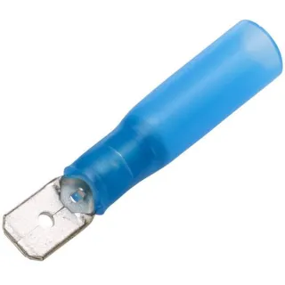 Terminal blade male, blue, 1.5-2.5mm² 6.3x0.8mm, blister (25x),   8KW732569003 Hella