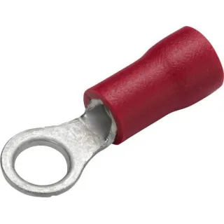 Ring connector, 4.3mm Series A, red, 0.5-1mm² blister (100x),   8KW044276003 Hella