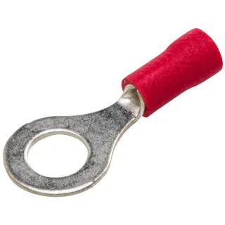 Ring connector, 6.5mm Series A, red, 0.5-1mm² blister (100x),   8KW744772003 Hella