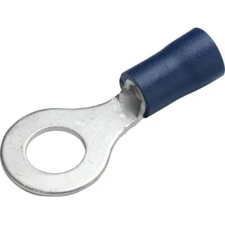 Ring connector, blue, 1.5-2.5mm² 6.5mm Series A, blister (100x),   8KW044039003 Hella