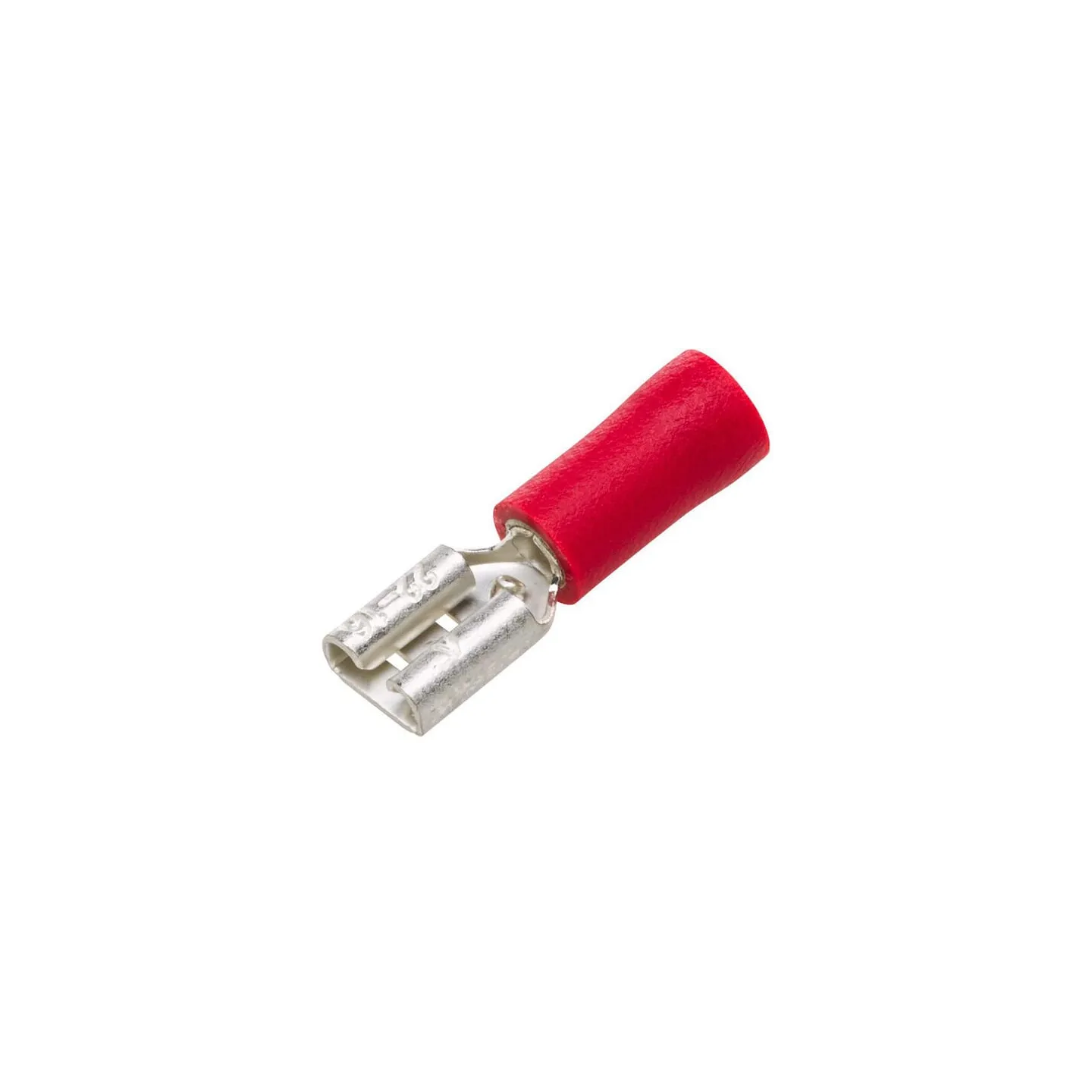 Terminal blade female, red, 0.5-1mm² 4.8x0.5mm, blister (100x),   8KW705392003 Hella