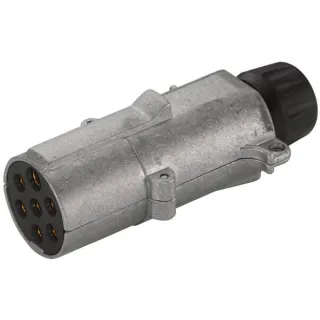 Plug 7 pin DIN/ISO 1185 blade terminal metal  8JA003831011 Hella