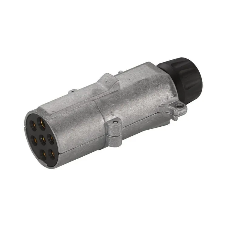 Plug 7 pin DIN/ISO 1185 blade terminal metal  8JA003831011 Hella