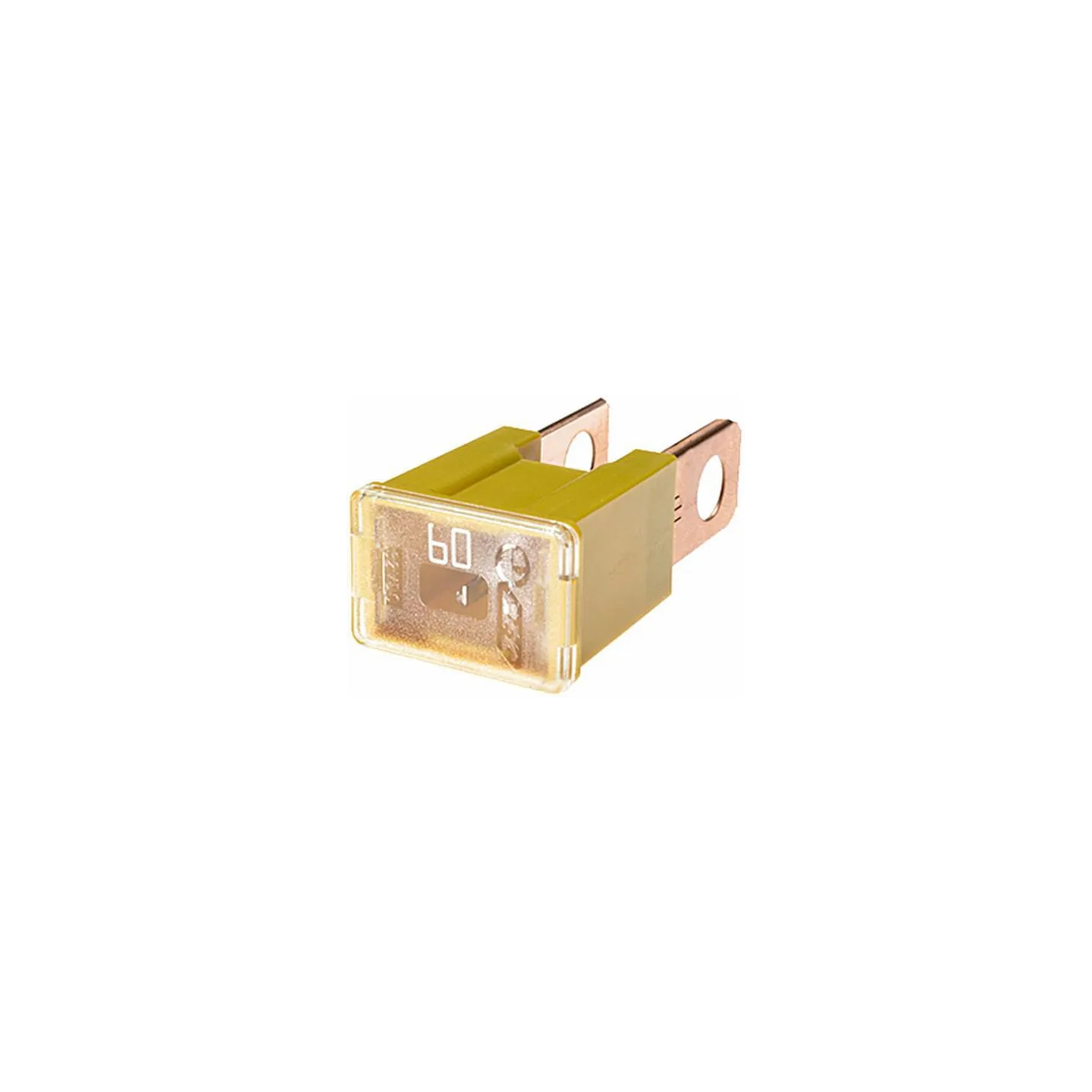 Drošinātājs Pal 60A garums 15mm dzeltens iepakojums 1x 8JS740026211 Hella