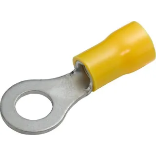 Ring connector, 6.5mm Series A, yellow, 4-6mm² blister (50x),   8KW044030003 Hella