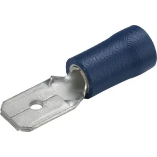Terminal blade male, blue, 1.5-2.5mm² 6.3x0.8mm, blister (100x),   8KW044288003 Hella
