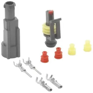 Kabeļa savienotājs - 1-pin savienotājs 8KW744805801 Hella