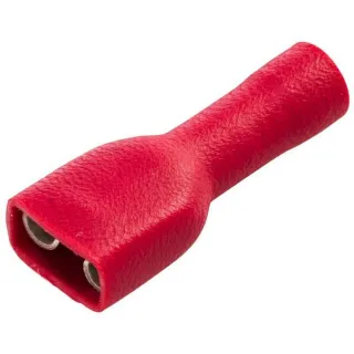 Terminal blade female, red, 0.5-1mm² 6.3x0.8mm, blister (50x),   8KW708373003 Hella
