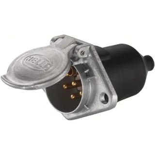 Socket - 24V - 7-pin connector - Plug: Screw Contact  8JB003834001 Hella