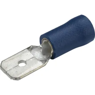 Terminal blade male, blue, 1.5-2.5mm² 6.3x0.8mm, blister (15x),   8KW044288812 Hella