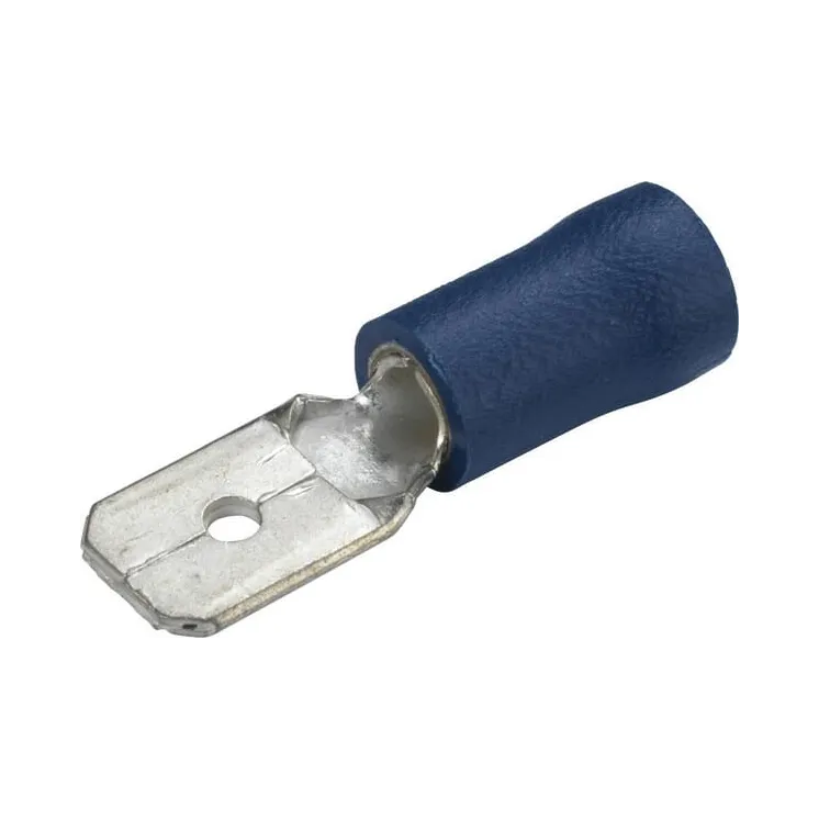 Terminal blade male, blue, 1.5-2.5mm² 6.3x0.8mm, blister (15x),   8KW044288812 Hella
