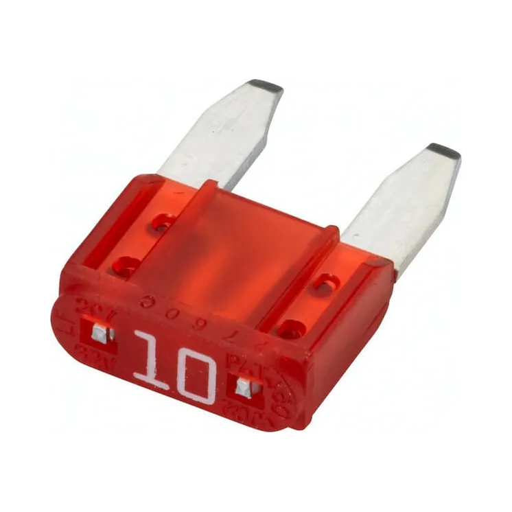 Drošinātāja mini lāpstiņa 10A garums 10,9 mm sarkans iepakojums 50x 8JS728596141 Hella 8JS728596027