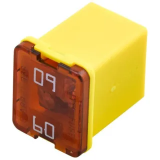 Drošinātājs Pal 60A Garums 12mm dzeltens 8JS740026781 Hella