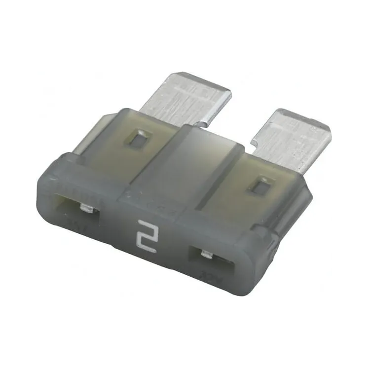 Drošinātājs Standarta lāpstiņa 32V 2A Garums 18,6mm pelēks iepakojums 50x 8JS711683021 Hella