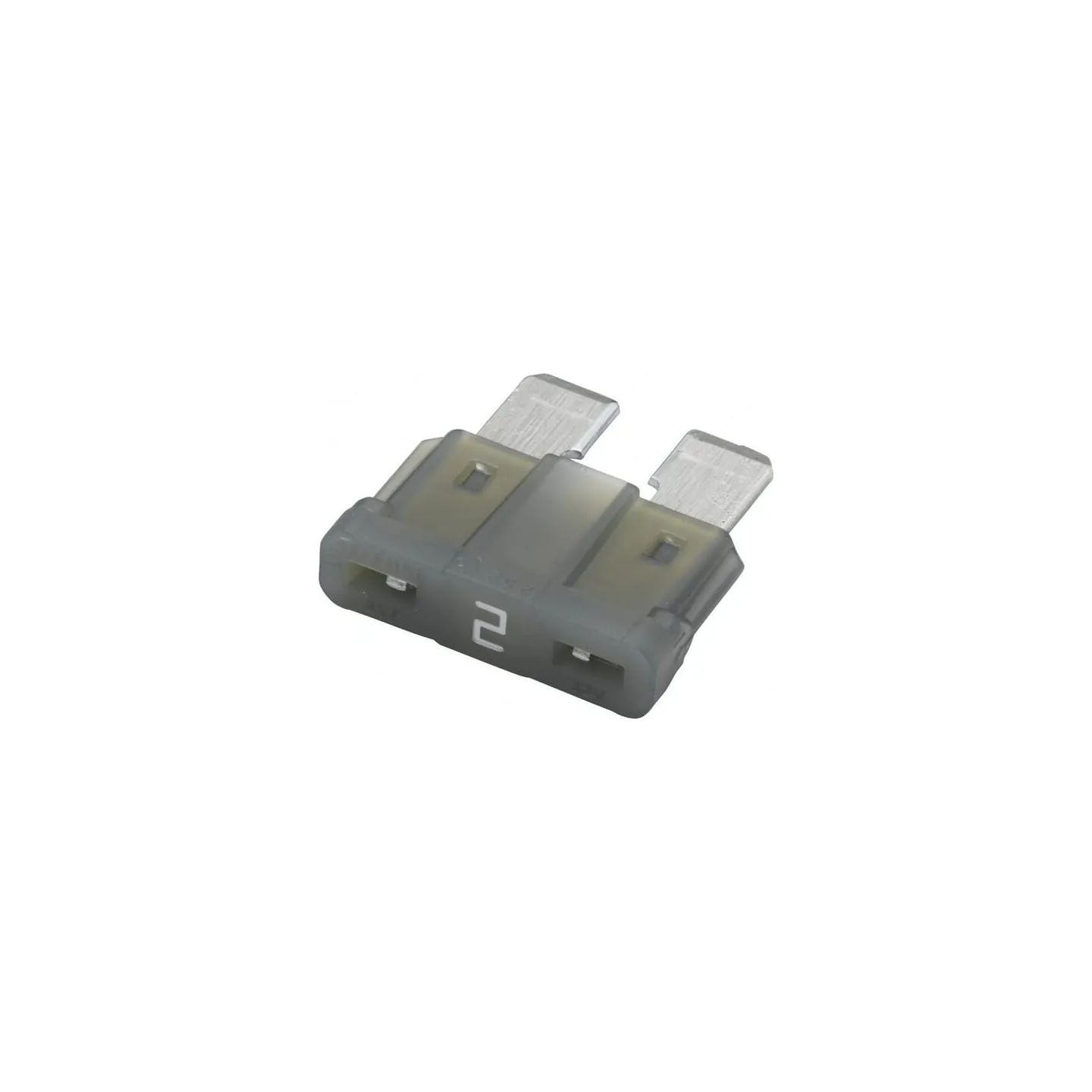 Drošinātājs Standarta lāpstiņa 32V 2A Garums 18,6mm pelēks iepakojums 50x 8JS711683021 Hella