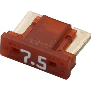 Drošinātājs Mini lāpstiņa Zems 7,5A Garums 8,4mm brūns Iepakojums 5x 8JS728596302 Hella