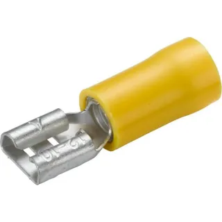 Terminal blade female, yellow, 4-6mm² 6.3x0.8mm, blister (50x),   8KW044023003 Hella