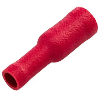 Bullet connector female, red, 0.5-1mm² 4mm Series A, blister (10x),   8KW045145812 Hella