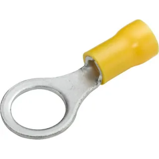 Ring connector, 10.5mm Series A, yellow, 4-6mm² blister (50x),   8KW044038003 Hella