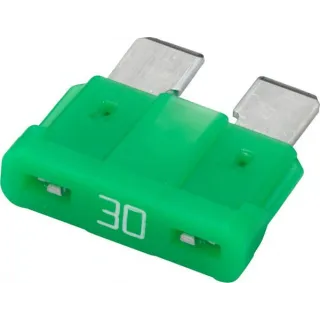Fuse Standard blade 32V 30A Length 18.6mm green Pack 50x   8JS711690002 Hella