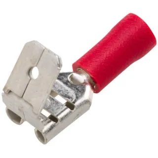Terminal blade female, red, 0.5-1mm² 6.3x0.8mm, blister (50x),   8KW700143003 Hella