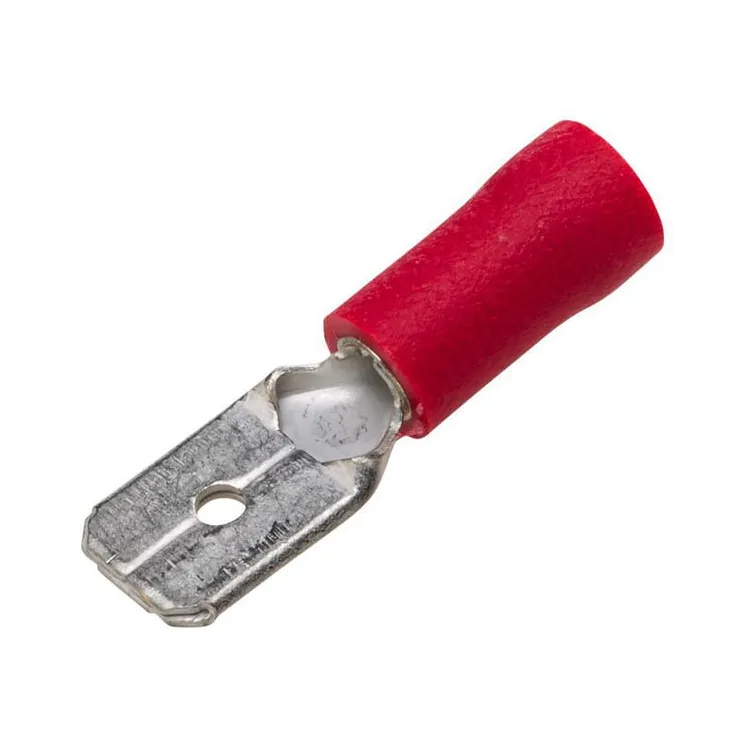Terminal blade male, red, 0.5-1mm² 6.3x0.8mm, blister (100x),   8KW702796003 Hella