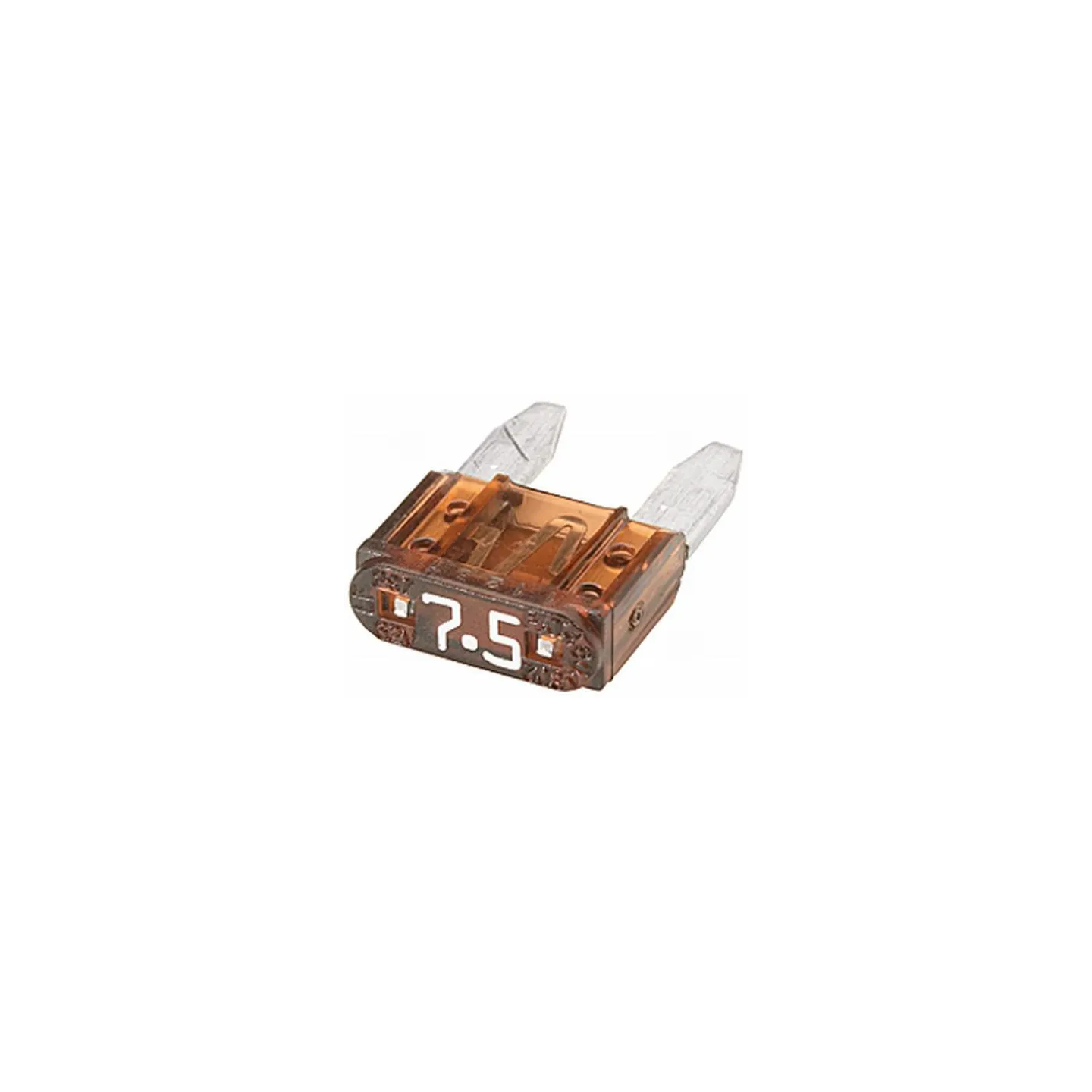 Drošinātāja mini lāpstiņa 7.5A garums 19mm brūns iepakojums 5x 8JS728596891 Hella