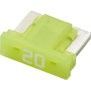 Fuse Mini blade Low 20A Length 8.4mm yellow Pack 5x   8JS728596332 Hella