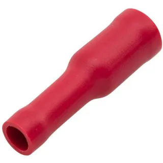 Bullet connector female, red, 0.5-1mm² 4mm Series A, blister (50x),   8KW045145003 Hella