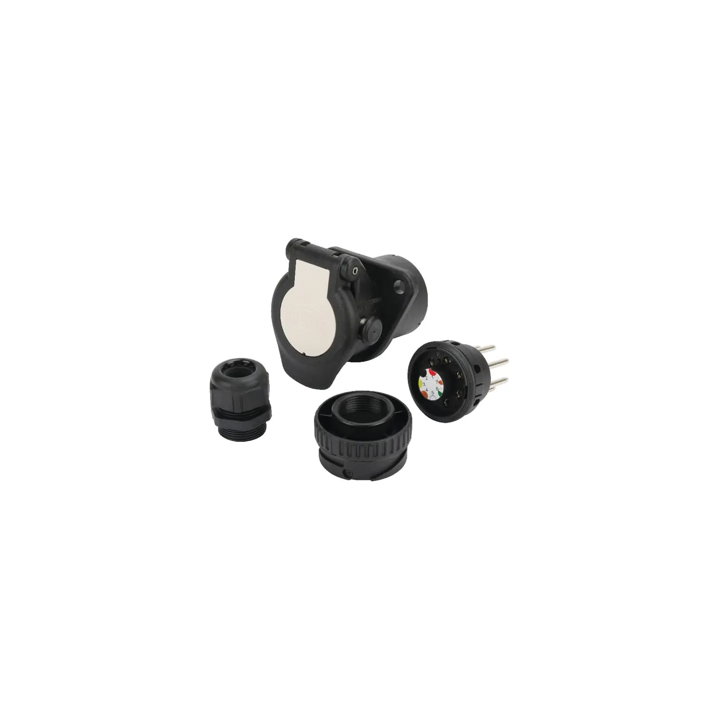 Kontaktligzda 7 polu ABS EBS 8JB007645031 Hella