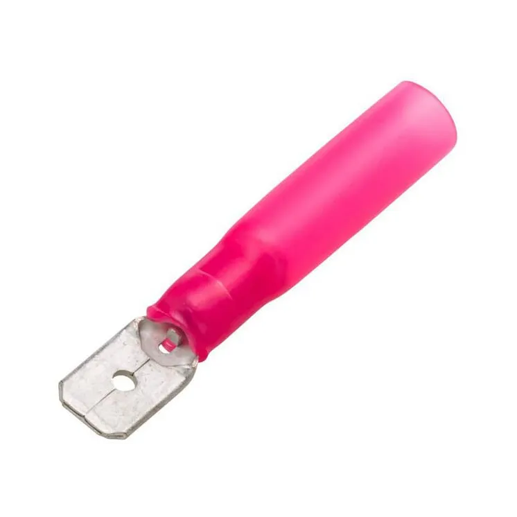Terminal blade male, red, 0.5-1mm² 6.3x0.8mm, blister (25x),   8KW732568003 Hella
