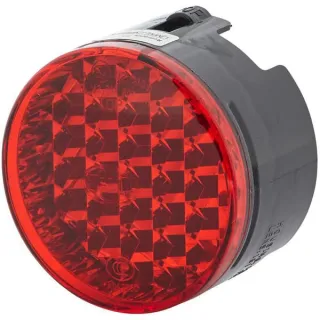 Reflector, 66/70mm, red,  H:42.2mm, screw-on M4x12,   8RA009001031 Hella