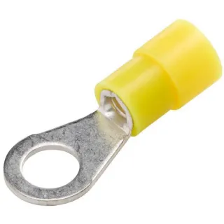 Ring connector, 6.5mm Series A, yellow, 4-6mm² blister (50x),   8KW178042222 Hella