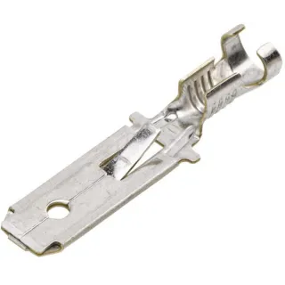 Terminal blade male, white, 1.5-2.5mm² 6.3x0.8mm, blister (100x),   8KW048056033 Hella