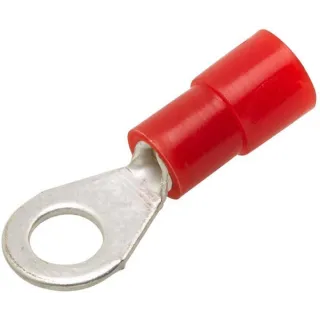 Ring connector, red, 0.5-1.5mm² 4.3mm Series A, blister (100x),   8KW178042012 Hella