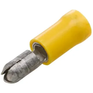 Bullet connector male, yellow, 4-6mm² 5mm Series A, blister (50x),   8KW744733003 Hella