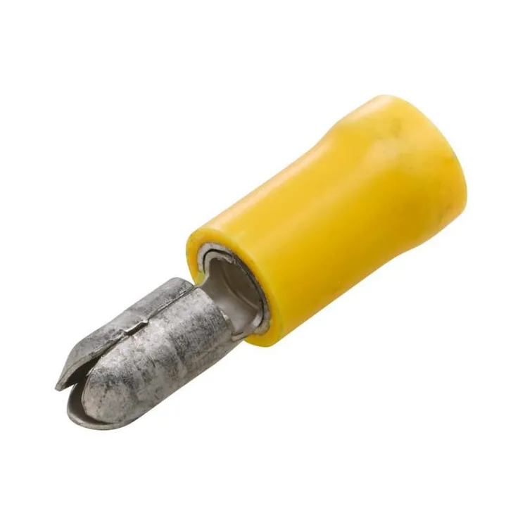 Bullet connector male, yellow, 4-6mm² 5mm Series A, blister (50x),   8KW744733003 Hella