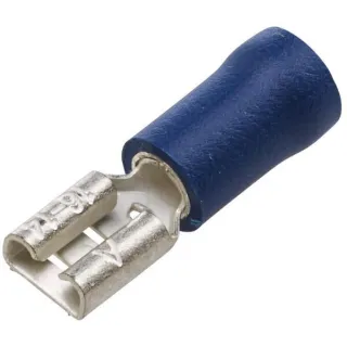 Terminal blade female, blue, 1.5-2.5mm² 4.8x0.8mm, blister (100x),   8KW744698003 Hella