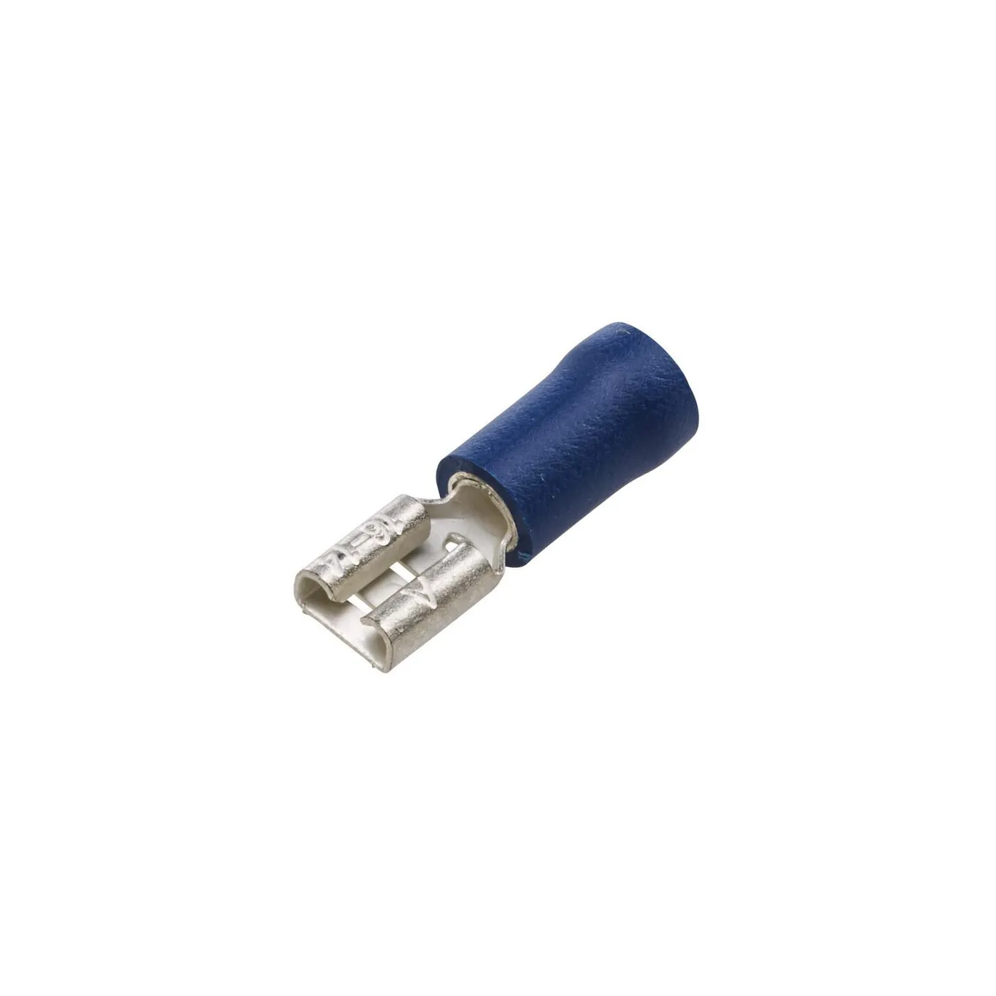 Terminal blade female, blue, 1.5-2.5mm² 4.8x0.8mm, blister (100x),   8KW744698003 Hella