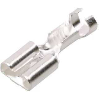 Terminal blade female, silver, 1.5-2.5mm² 6.3x0.8mm 6.3mm, blister (100x),   8KW744820003 Hella