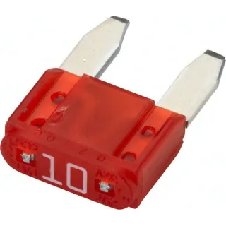 Fuse Mini blade 10A Length 19mm red Pack 5x   8JS728596821 Hella