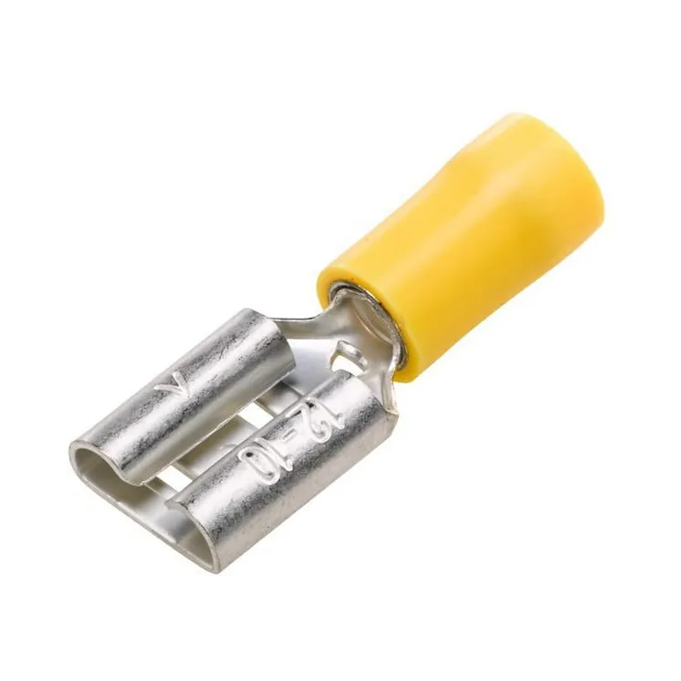 Terminal blade female, yellow, 4-6mm² 9.5x1.2mm, blister (50x),   8KW700142003 Hella