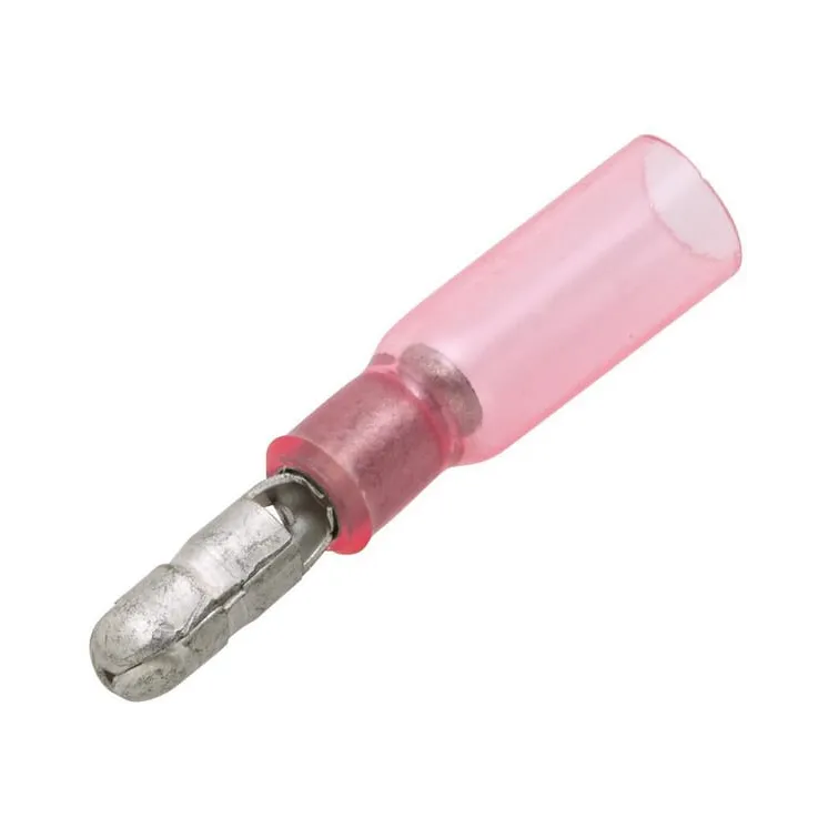 Bullet connector male, red, 0.5-1mm² 4mm, blister (25x),   8KW744765003 Hella