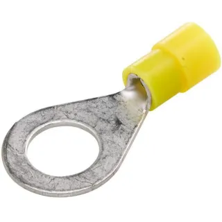 Ring connector, 10.5mm Series A, yellow, 4-6mm² blister (50x),   8KW178042242 Hella