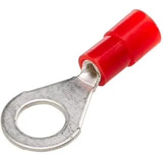 Ring connector, red, 0.5-1.5mm² 6.5mm Series A, blister (100x),   8KW178042032 Hella