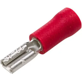 Terminal blade female, red, 0.5-1mm² 2.8x0.5mm, blister (100x),   8KW705393003 Hella