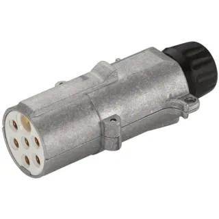 Plug 7 pin DIN/ISO 3731 blade terminal metal  8JA003832011 Hella